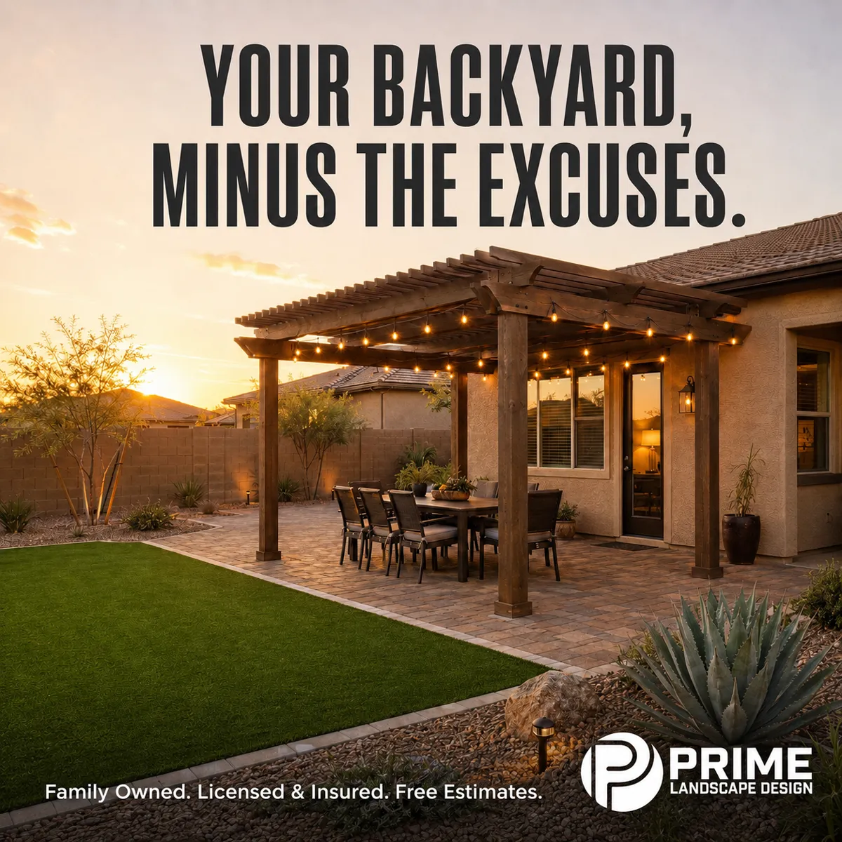 Prime Landscape Design ad — Home Services